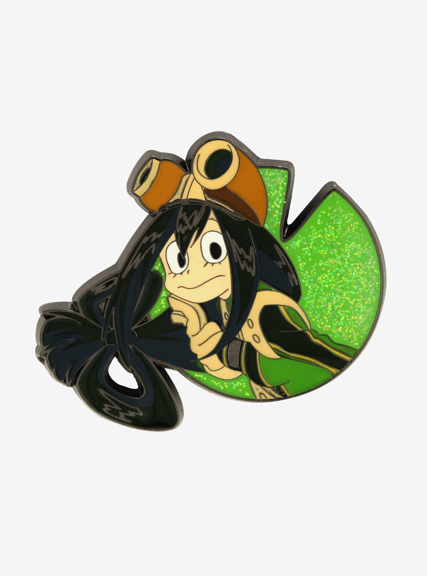 My Hero Academia Froppy Glitter Enamel Pin, , hi-res