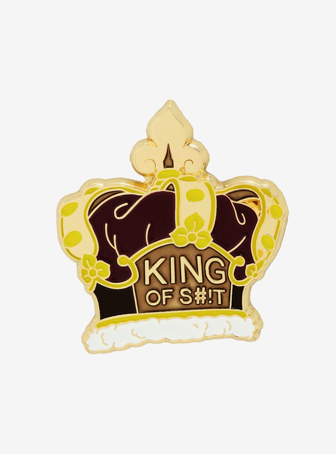 Rick And Morty King Of S#!T Enamel Pin, , hi-res