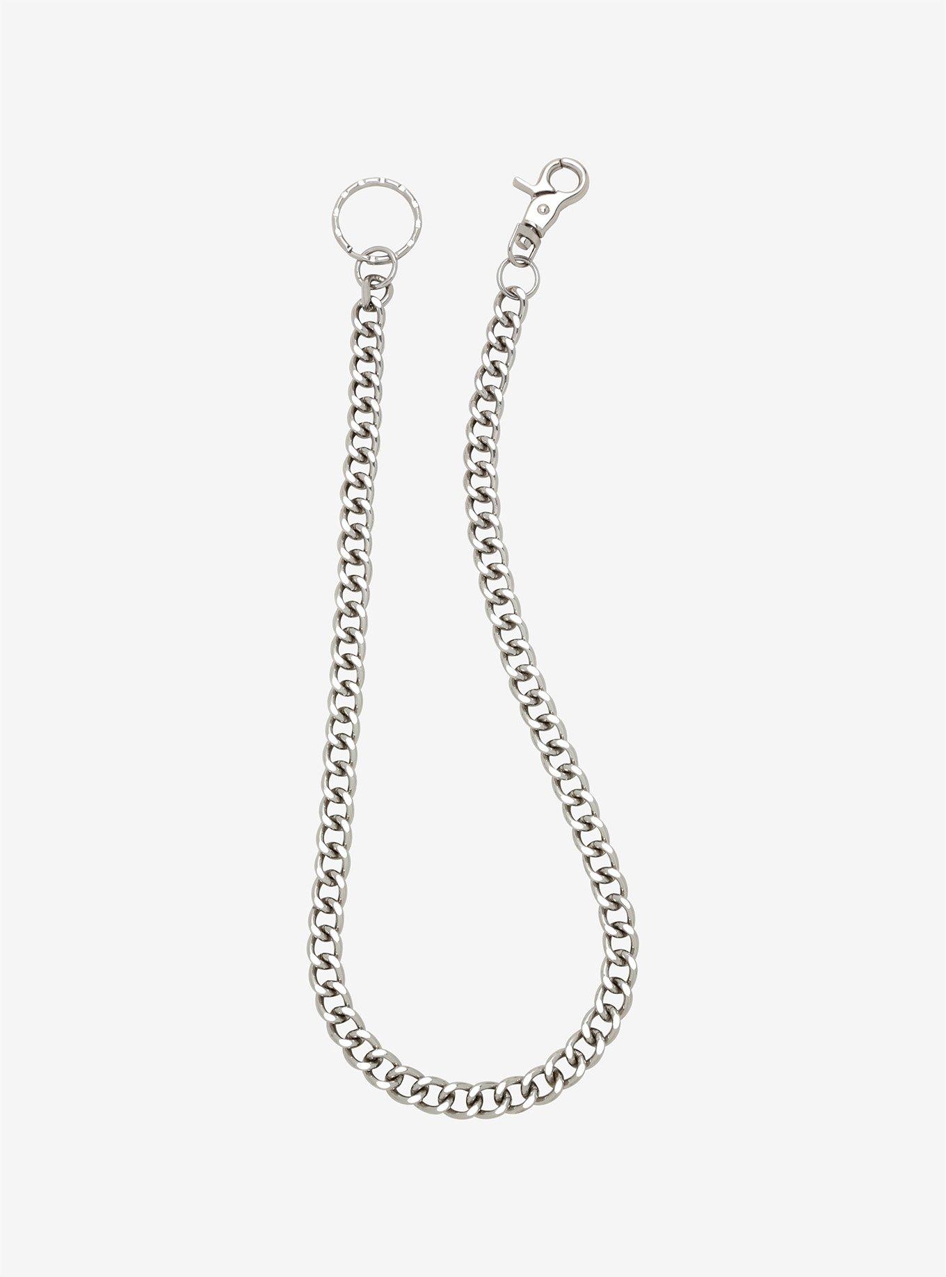 Silver 24 Inch Basic Wallet Chain | Hot Topic