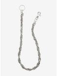 Silver Twisted 24 Inch Wallet Chain, , hi-res