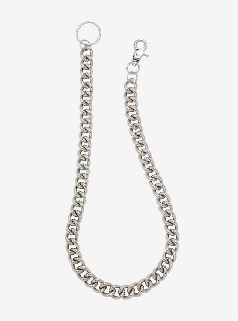 Silver Curb 24 Inch Wallet Chain | Hot Topic