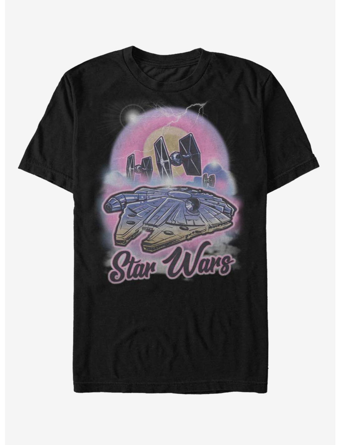 Star Wars Airbrush Wars T-Shirt, BLACK, hi-res