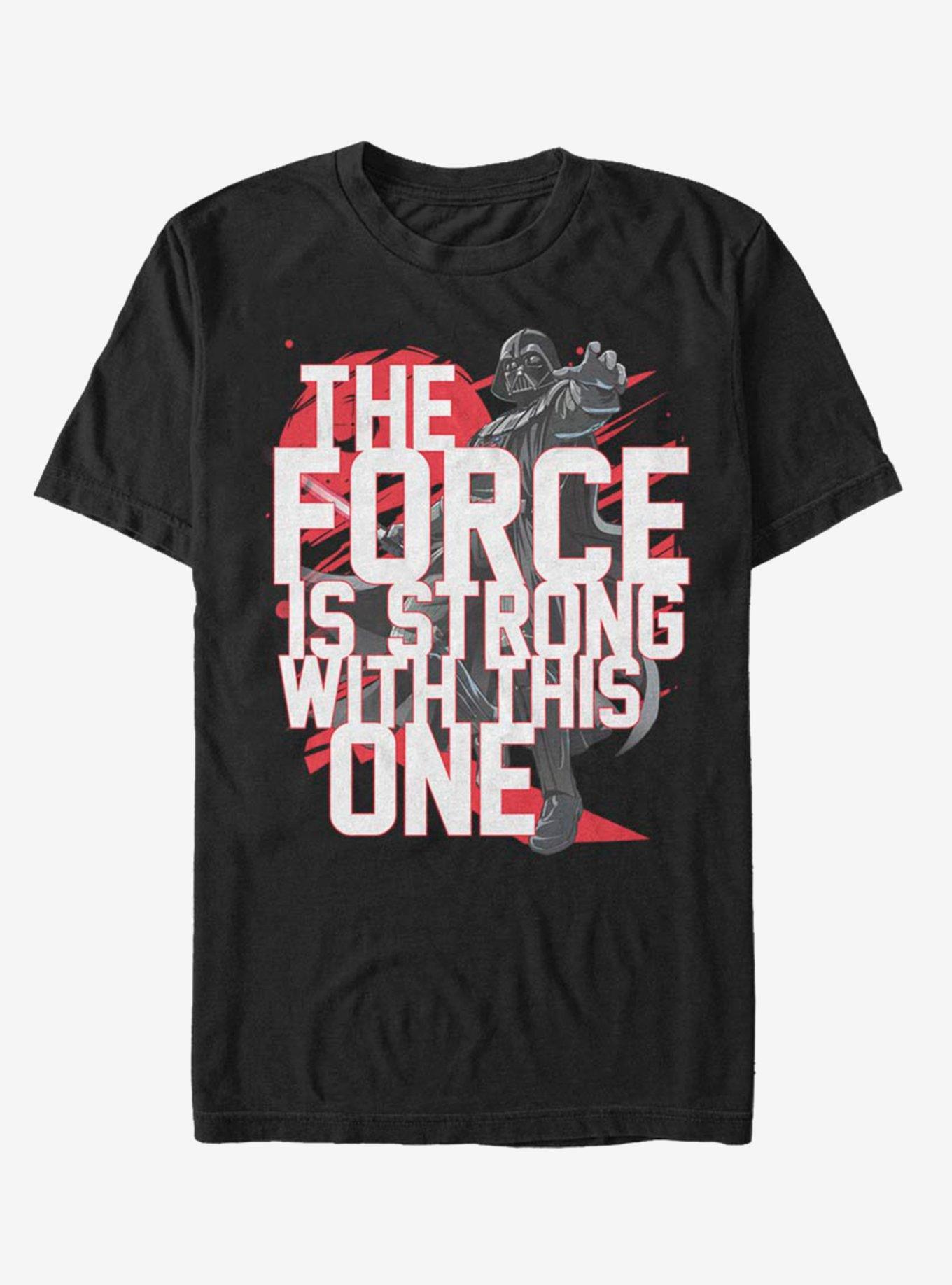 Star Wars Force Stack Vader T-Shirt, BLACK, hi-res