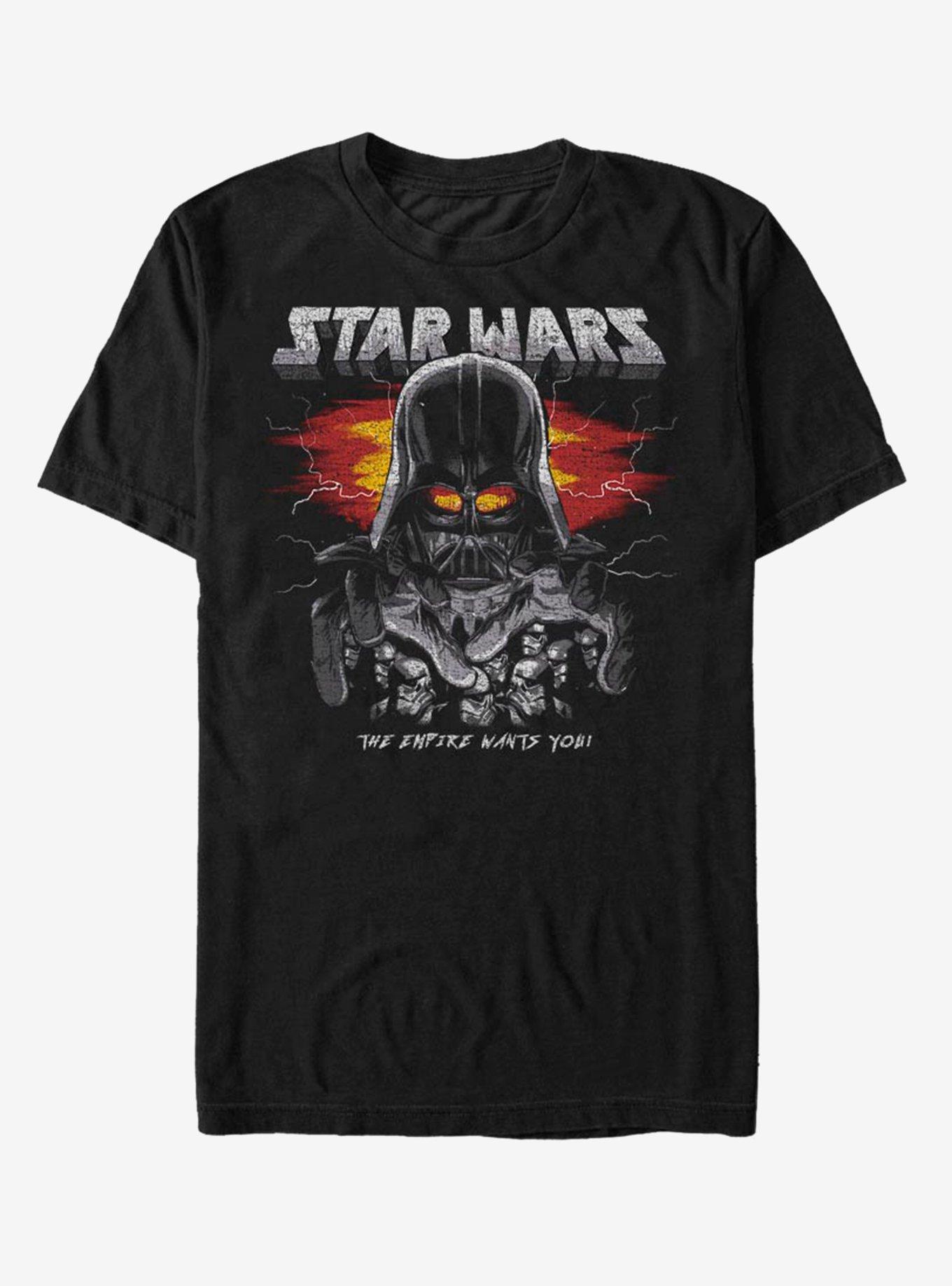 Star Wars Old School Metal T-Shirt, BLACK, hi-res