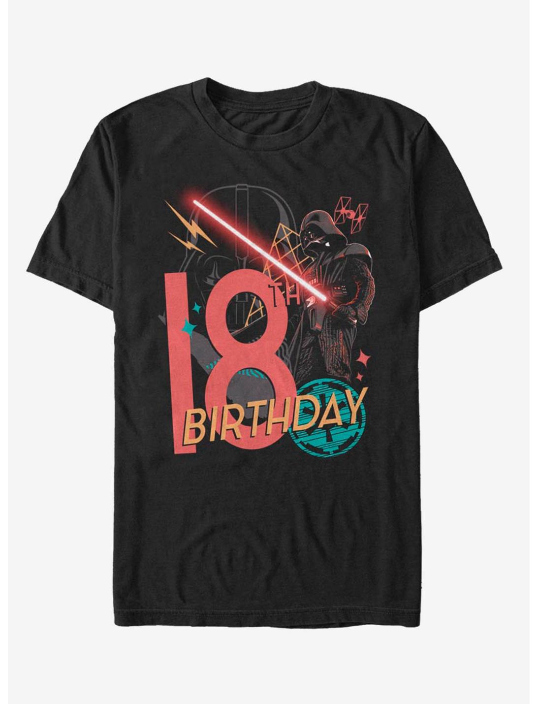 Star Wars Vader 18th Bday T-Shirt, BLACK, hi-res