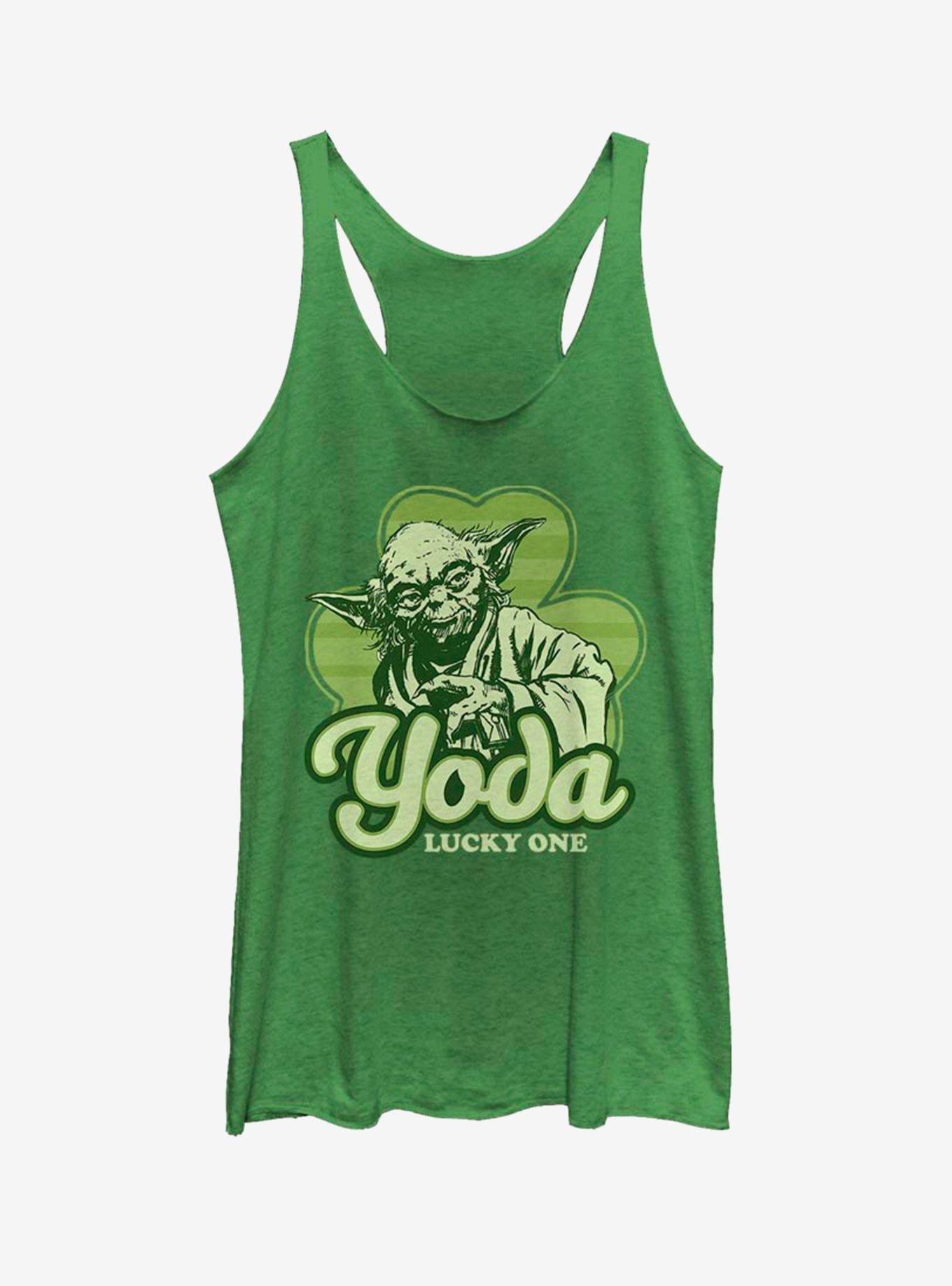 Star Wars Yoda Lucky Retro Womens Tank Top, , hi-res