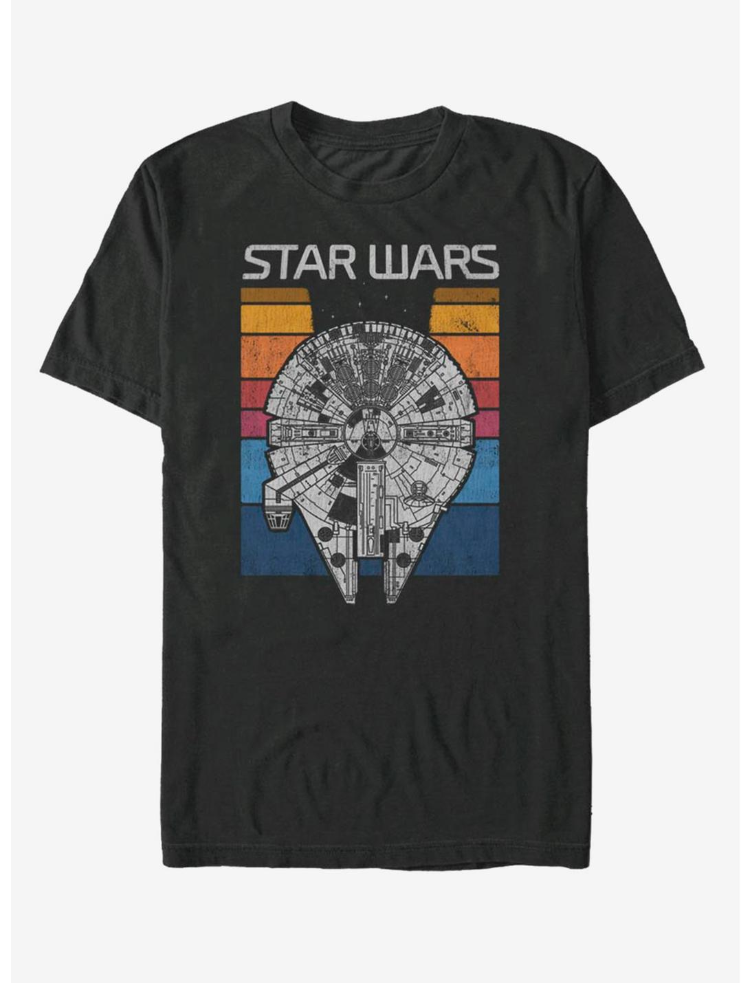 Star Wars Falcon Colors Flip T-Shirt, BLACK, hi-res