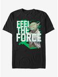 Star Wars Force Stack Yoda T-Shirt, BLACK, hi-res