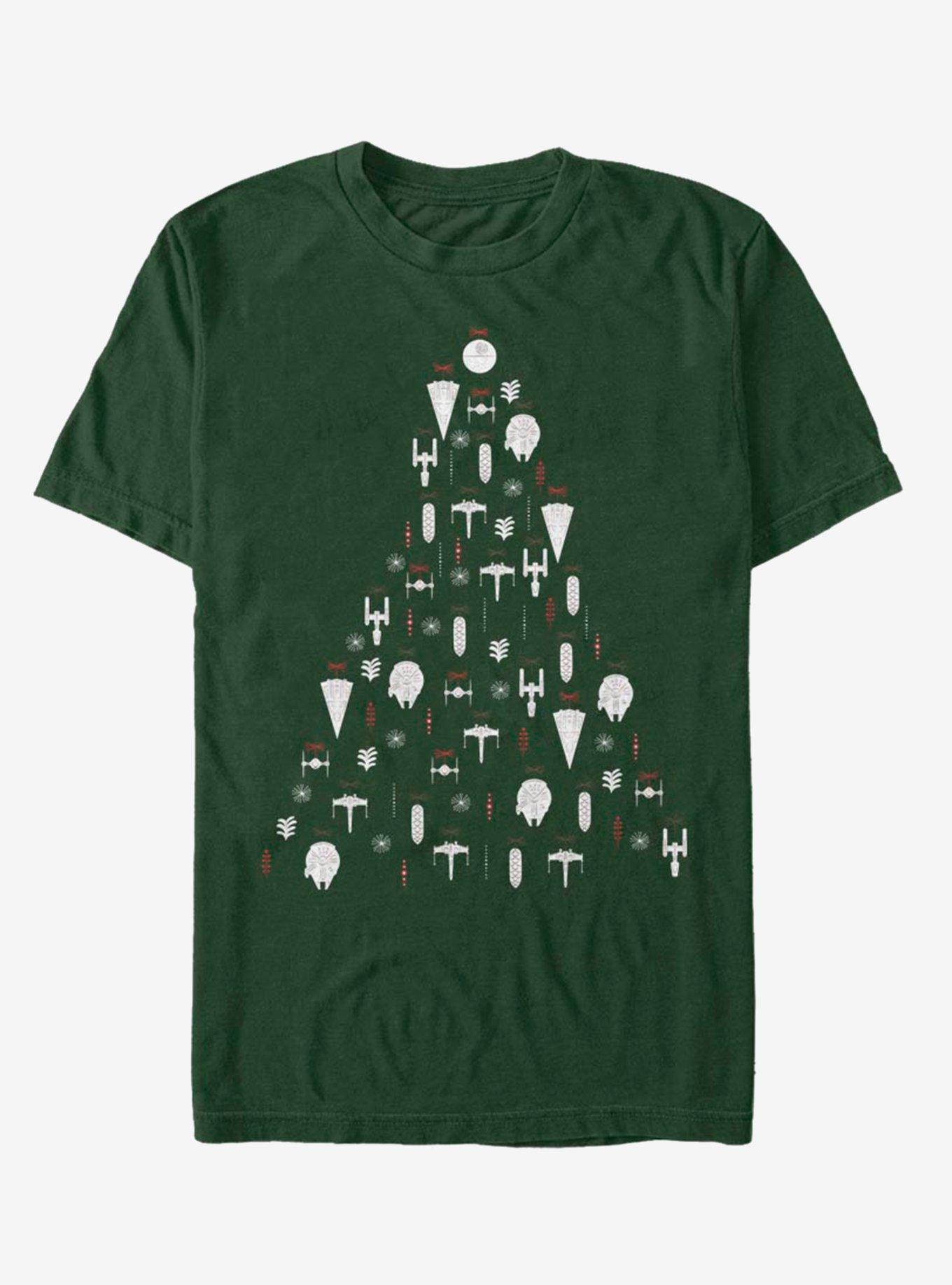 Star Wars Ornament Tree T-Shirt, FOREST GRN, hi-res
