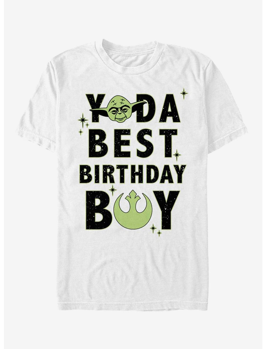 Star Wars Yoda Best Birthday Boy T-Shirt, WHITE, hi-res