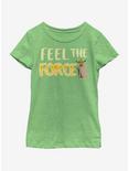 Star Wars Feel Force Yoda Galaxy Adventures Youth Girls T-Shirt, GRN APPLE, hi-res