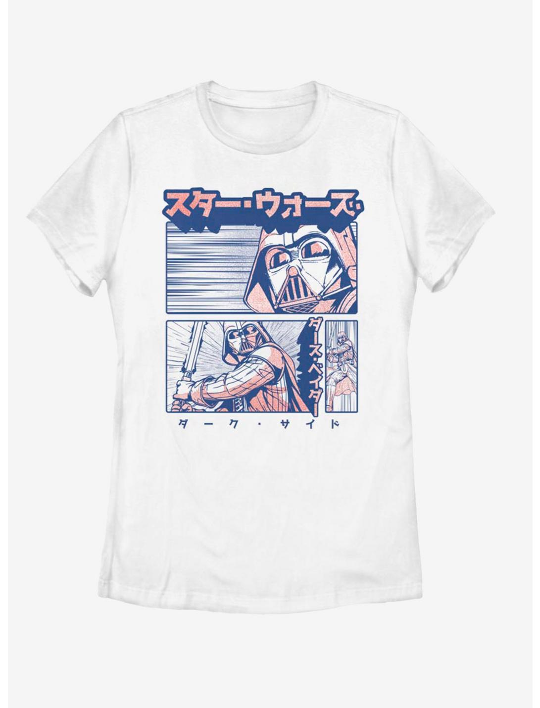 Star Wars Manga Vader Womens T-Shirt, WHITE, hi-res