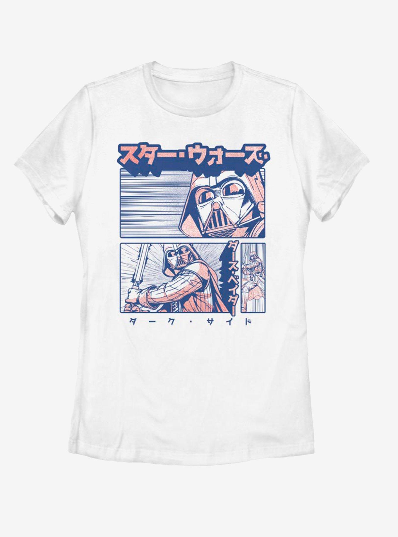 Star Wars Manga Vader Womens T-Shirt, WHITE, hi-res
