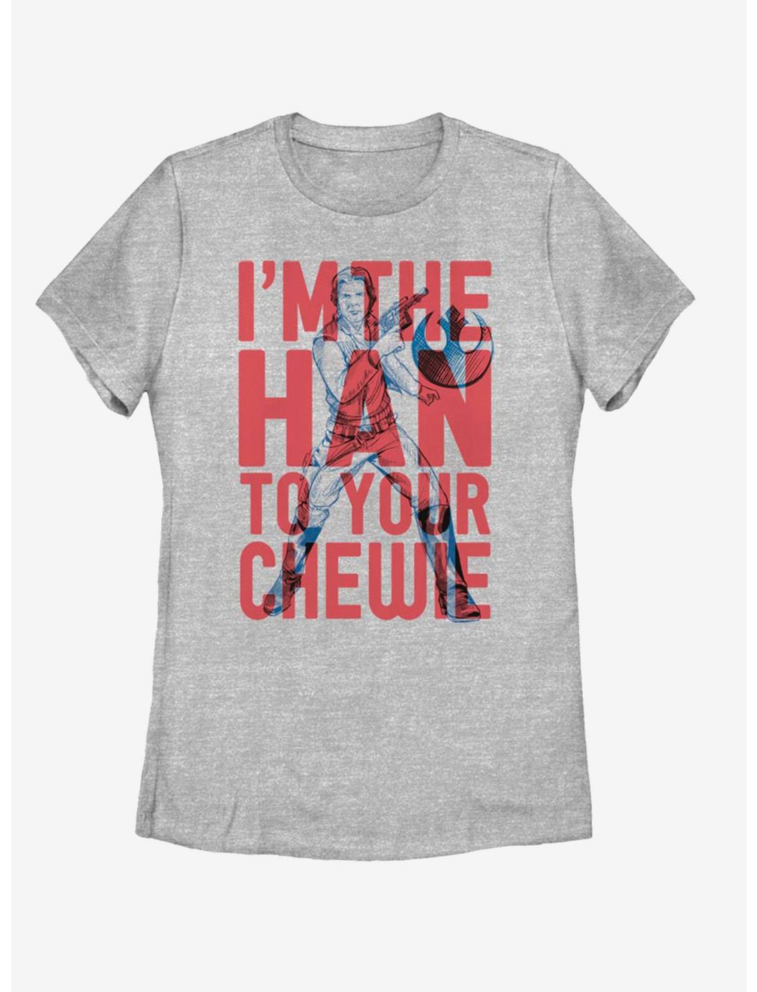 Star Wars Han to Chewie Womens T-Shirt, ATH HTR, hi-res