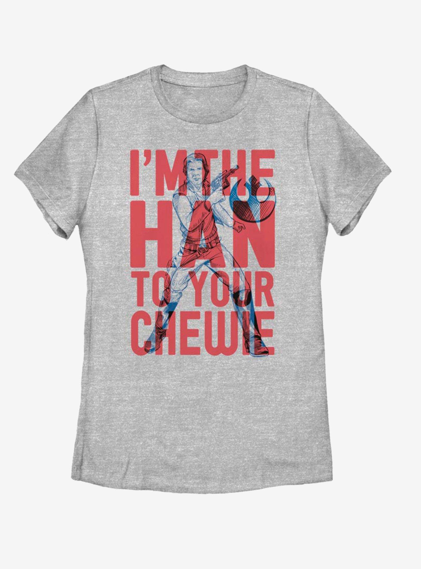 Star Wars Han to Chewie Womens T-Shirt, ATH HTR, hi-res