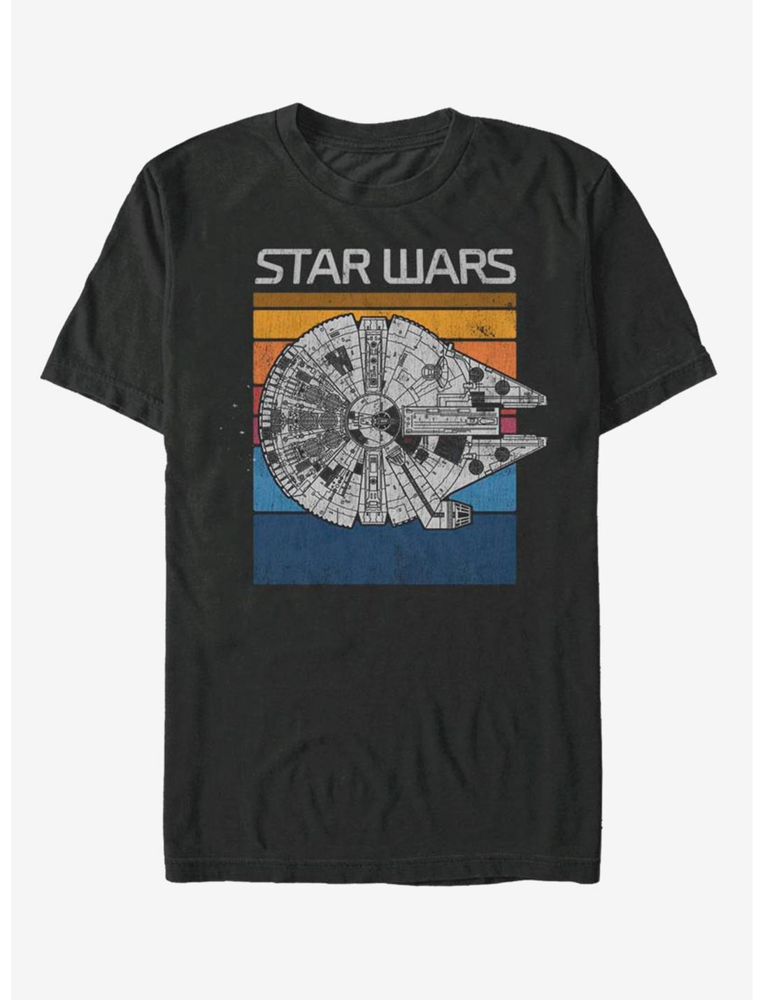 Star Wars Falcon Colors Three T-Shirt, BLACK, hi-res
