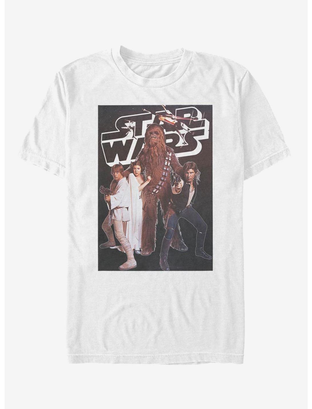 Star Wars Group Pose T-Shirt, WHITE, hi-res