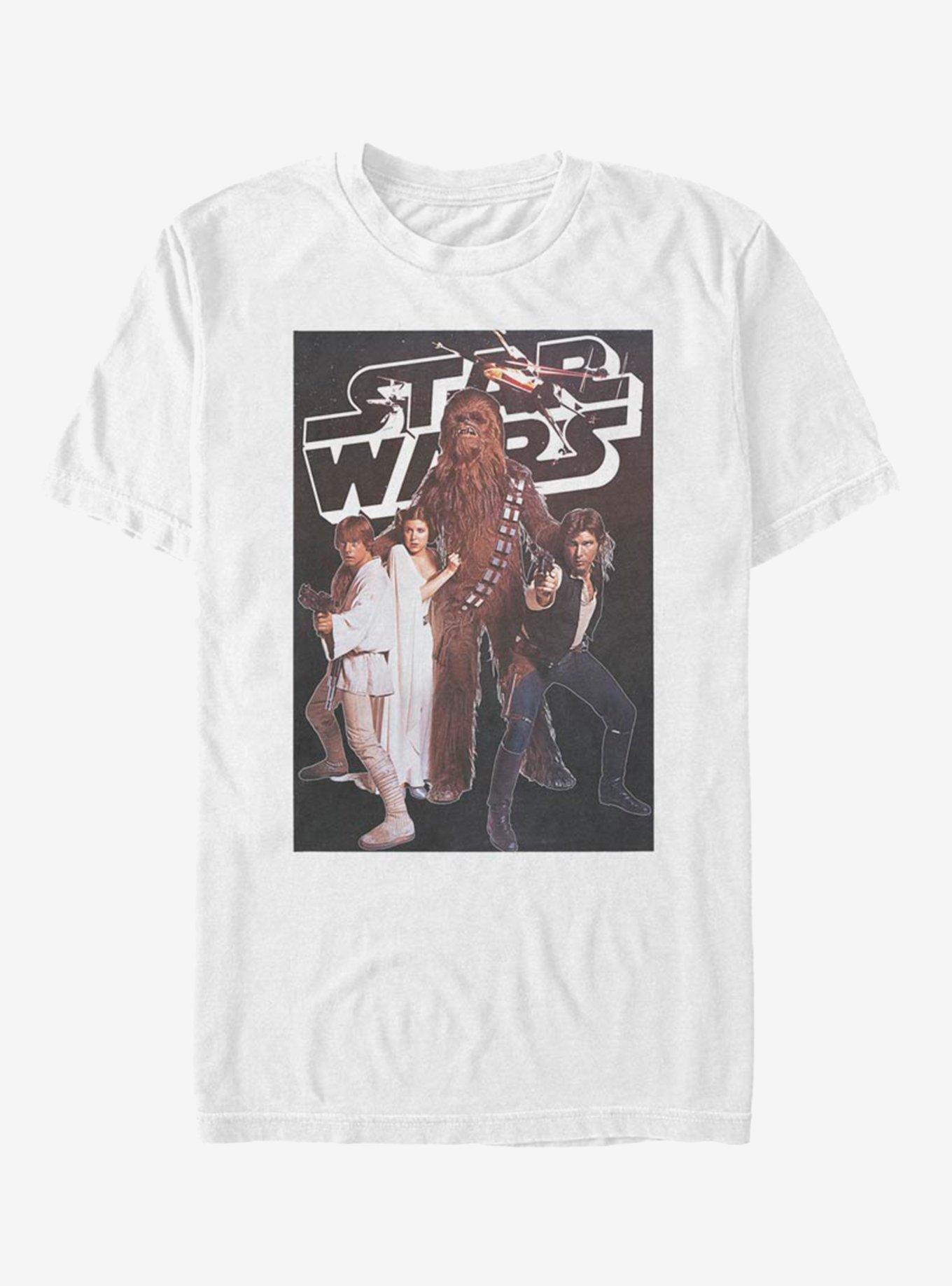 Star Wars Group Pose T-Shirt, WHITE, hi-res