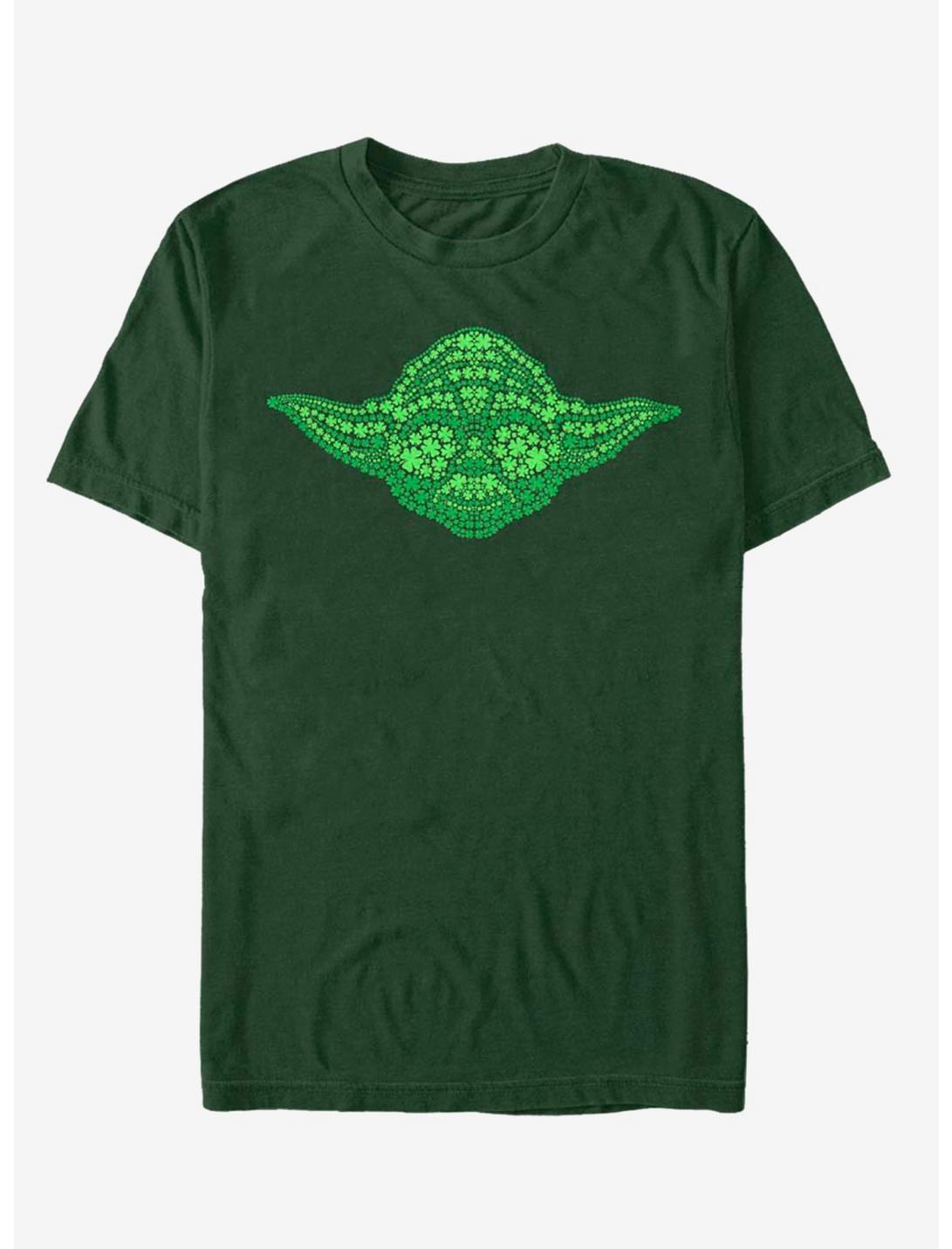 Star Wars Yoda Clovers T-Shirt, FOREST GRN, hi-res