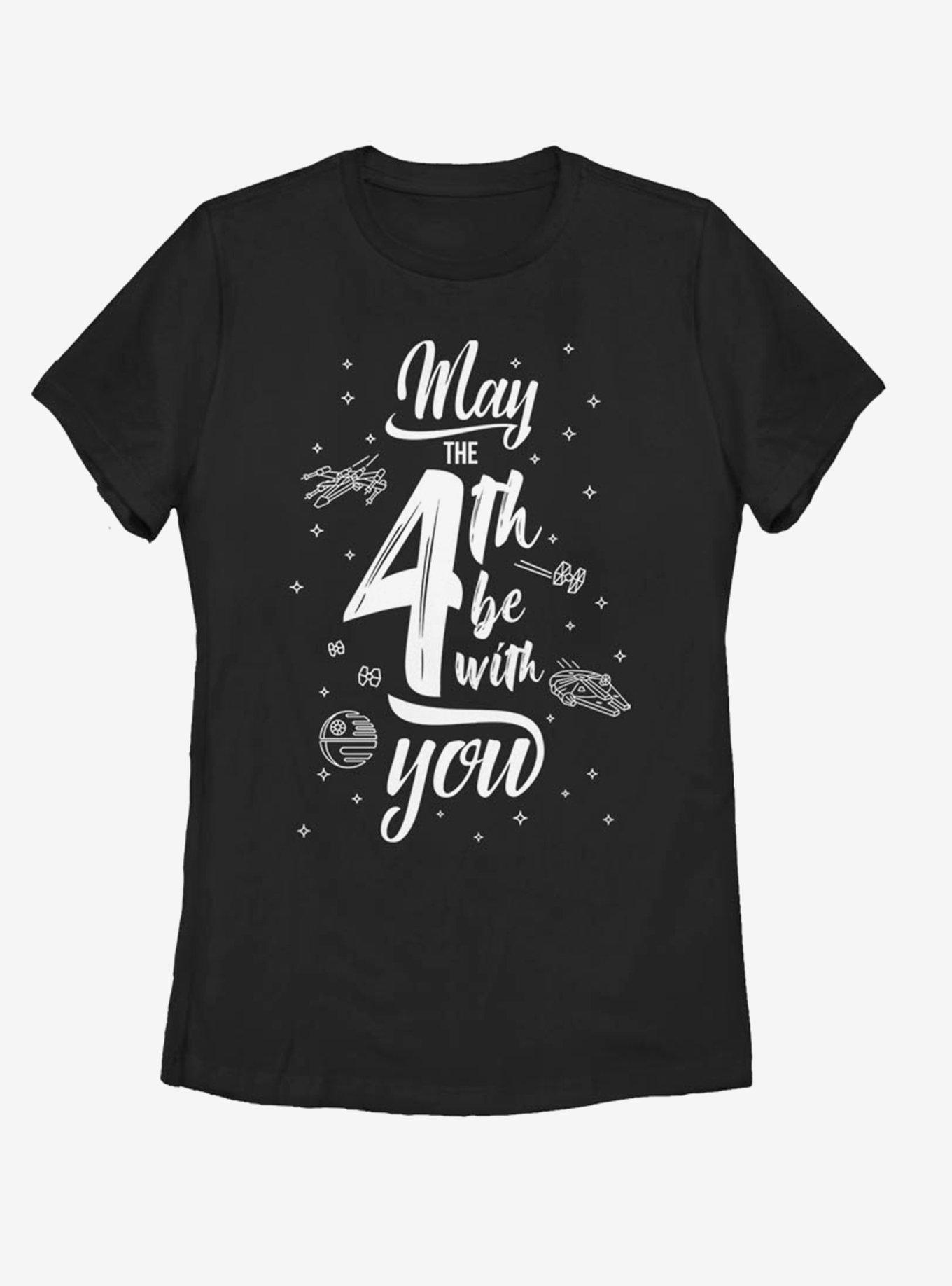 Star Wars Space Text May Fourth Womens T-Shirt, , hi-res