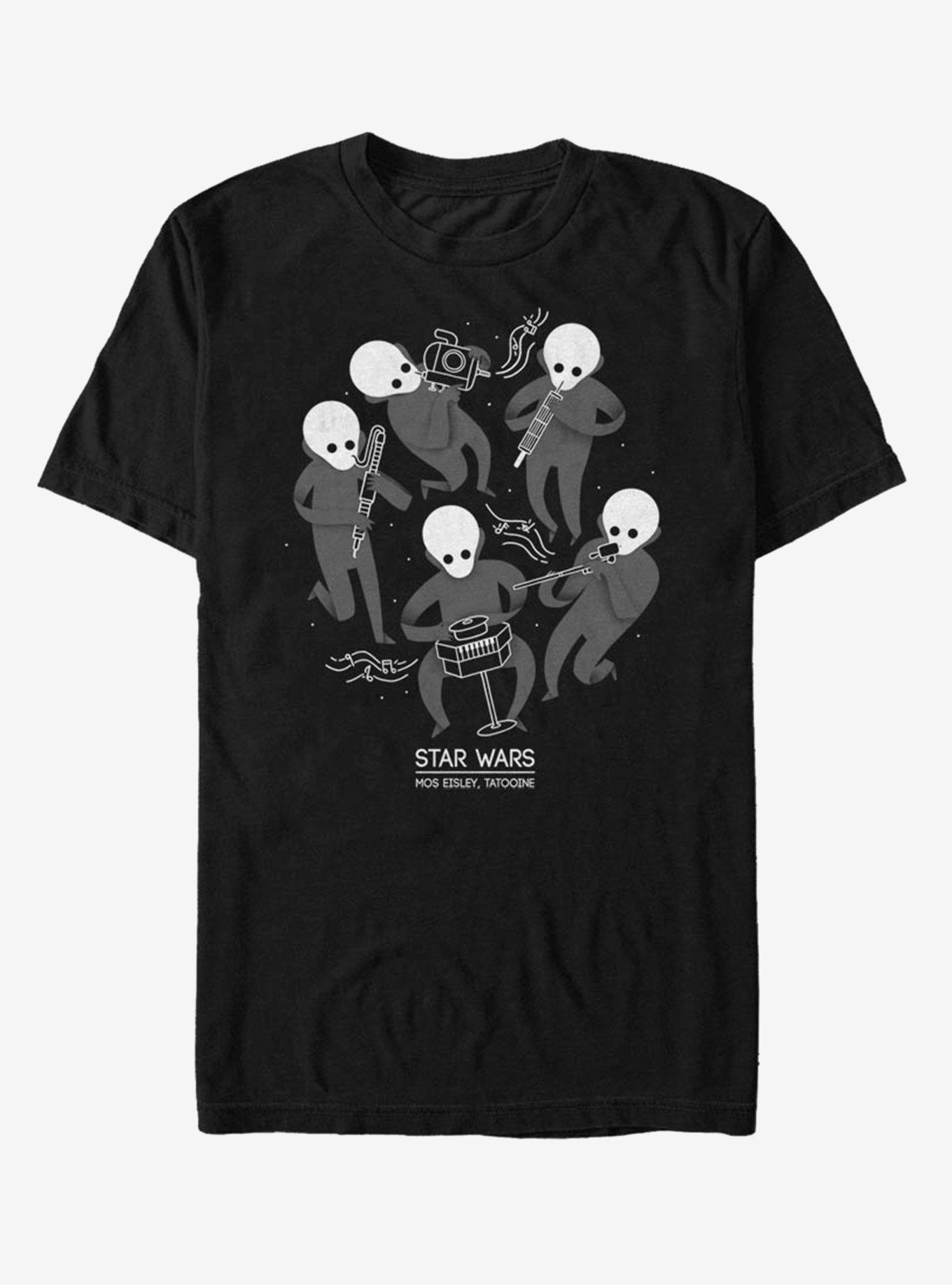 Star Wars Simple Cantina Band T-Shirt, BLACK, hi-res