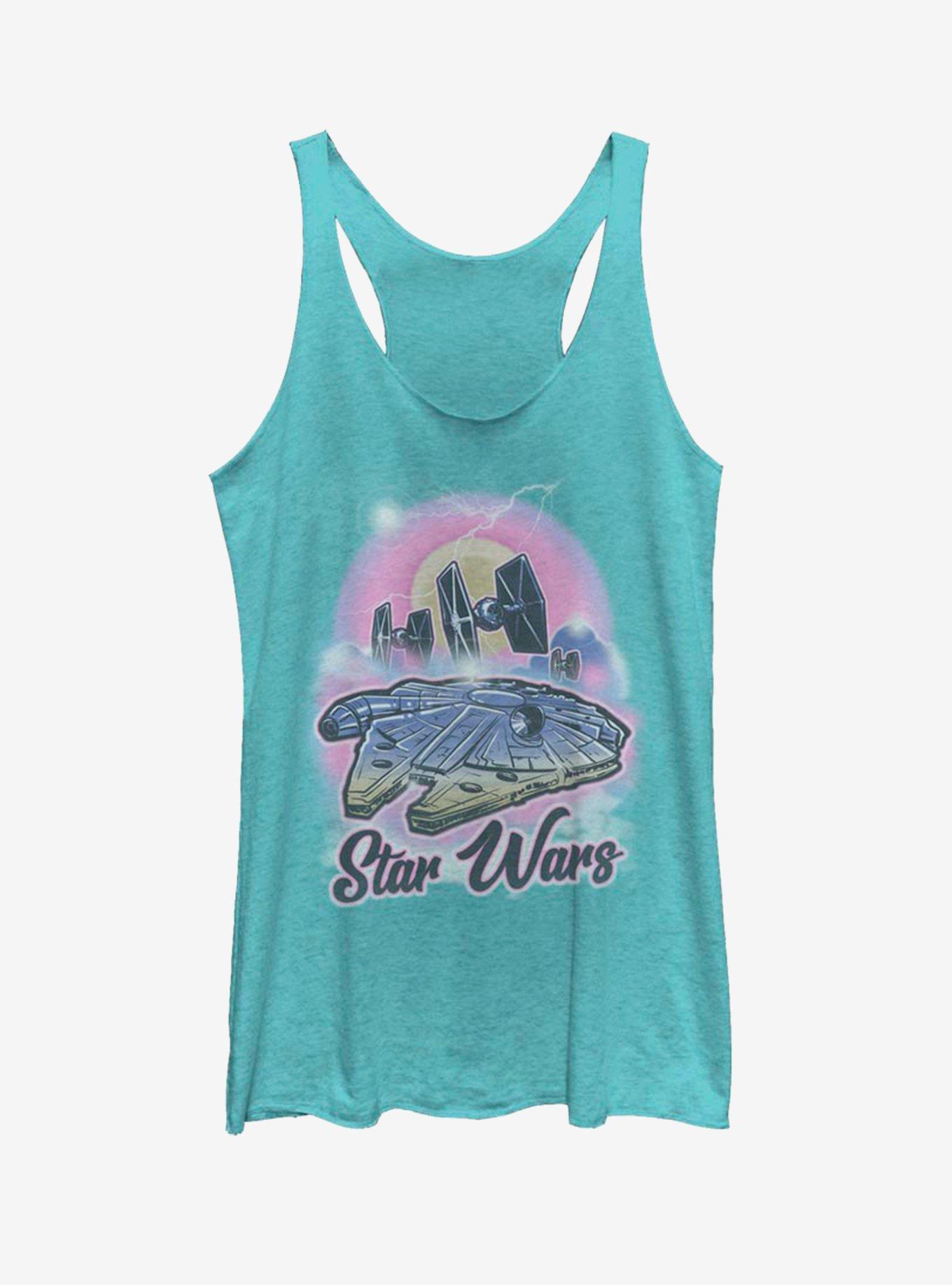 Star Wars Airbrush Wars Womens Tank Top, TAHI BLUE, hi-res