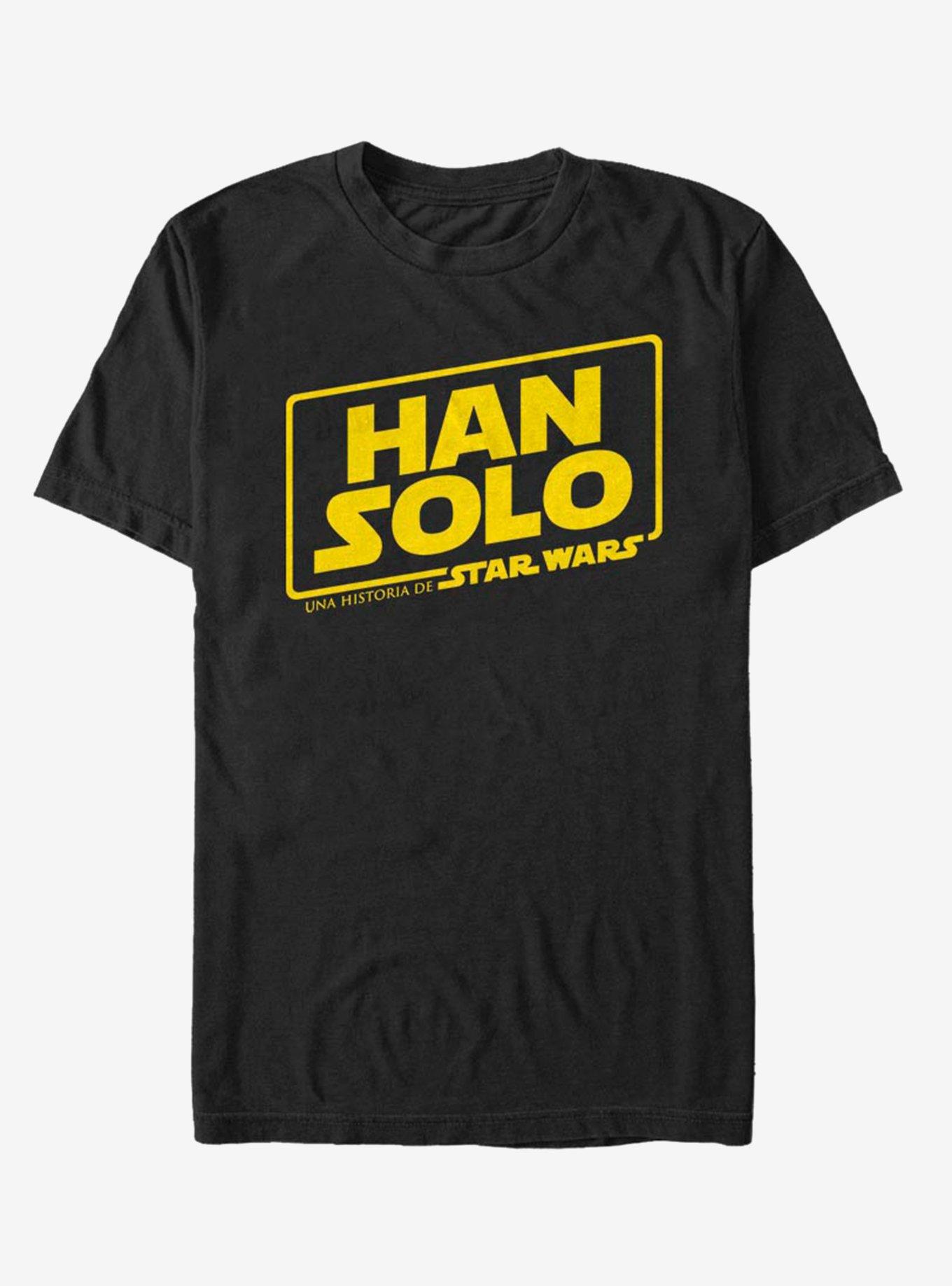 Solo: A Star Wars Story Han Spanish Logo T-Shirt, BLACK, hi-res