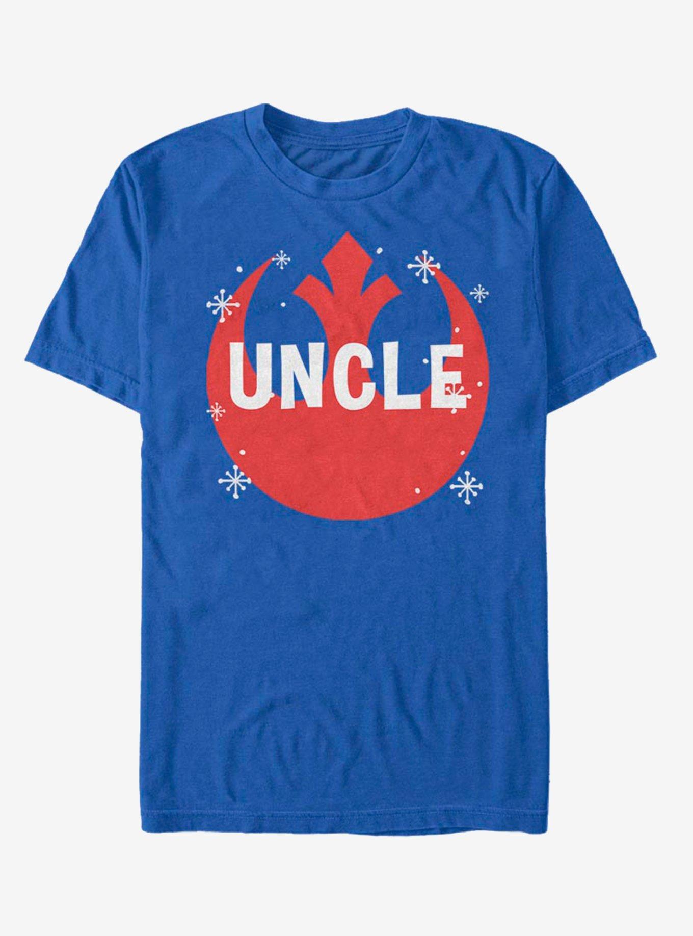 Star Wars Overlay Uncle T-Shirt, ROYAL, hi-res