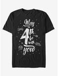 Star Wars Space Text May Fourth T-Shirt, BLACK, hi-res