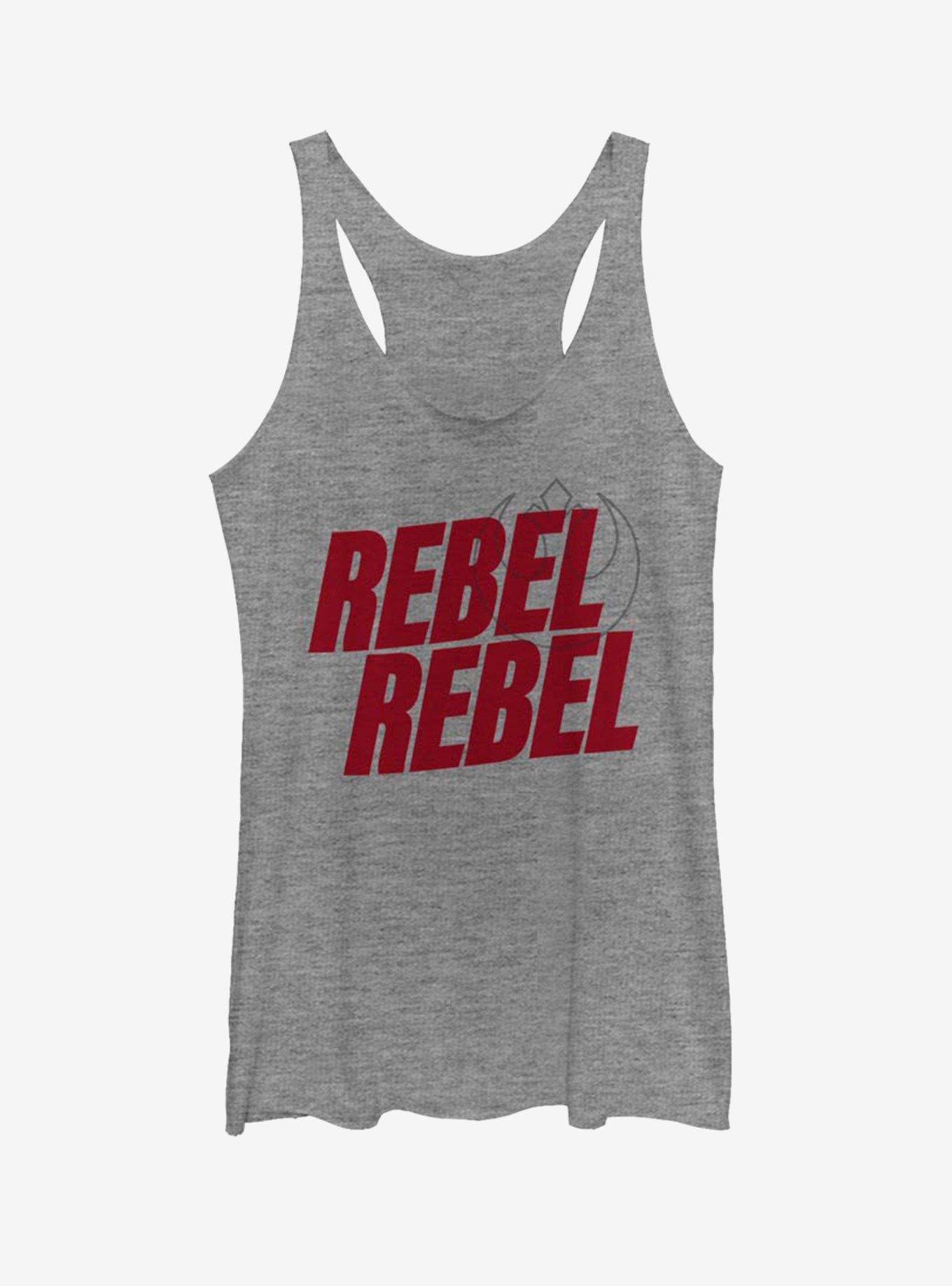 Star Wars Bold Rebel Womens Tank Top, GRAY HTR, hi-res