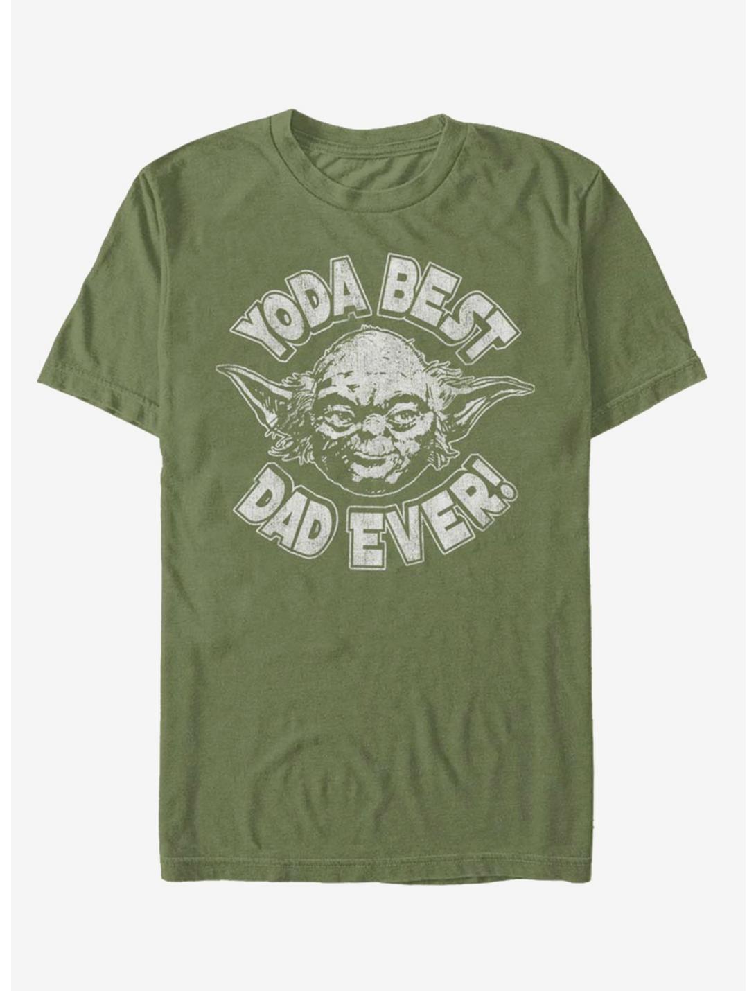 Star Wars Yoda Best Dad T-Shirt, MIL GRN, hi-res