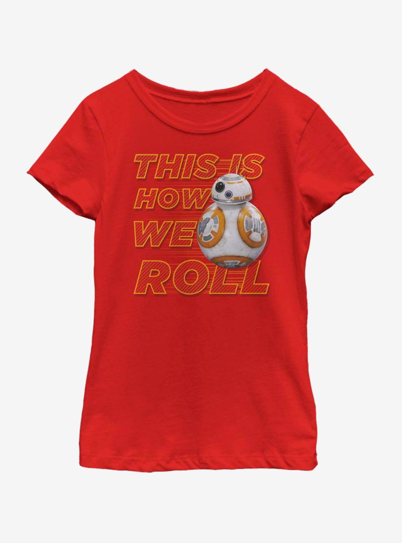 Star Wars: The Force Awakens This Is How We Roll Back Youth Girls T-Shirt, , hi-res