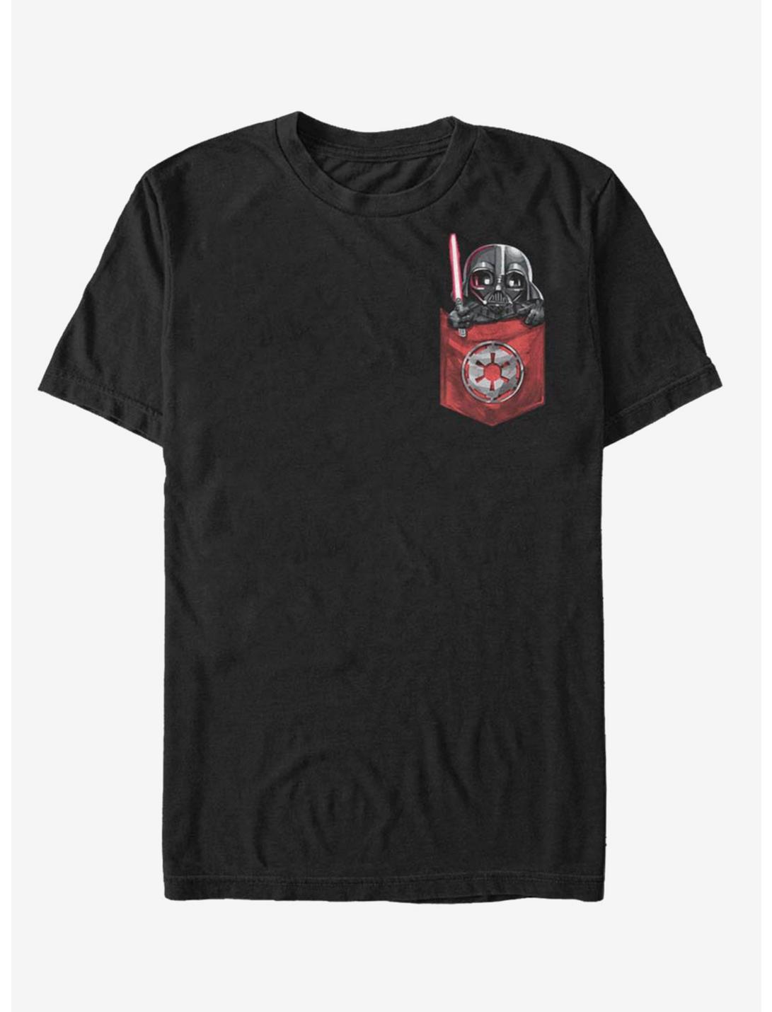 Star Wars Vader Cutie Faux Pocket T-Shirt, BLACK, hi-res