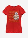 Star Wars: The Force Awakens This Is How We Roll Front Youth Girls T-Shirt, RED, hi-res