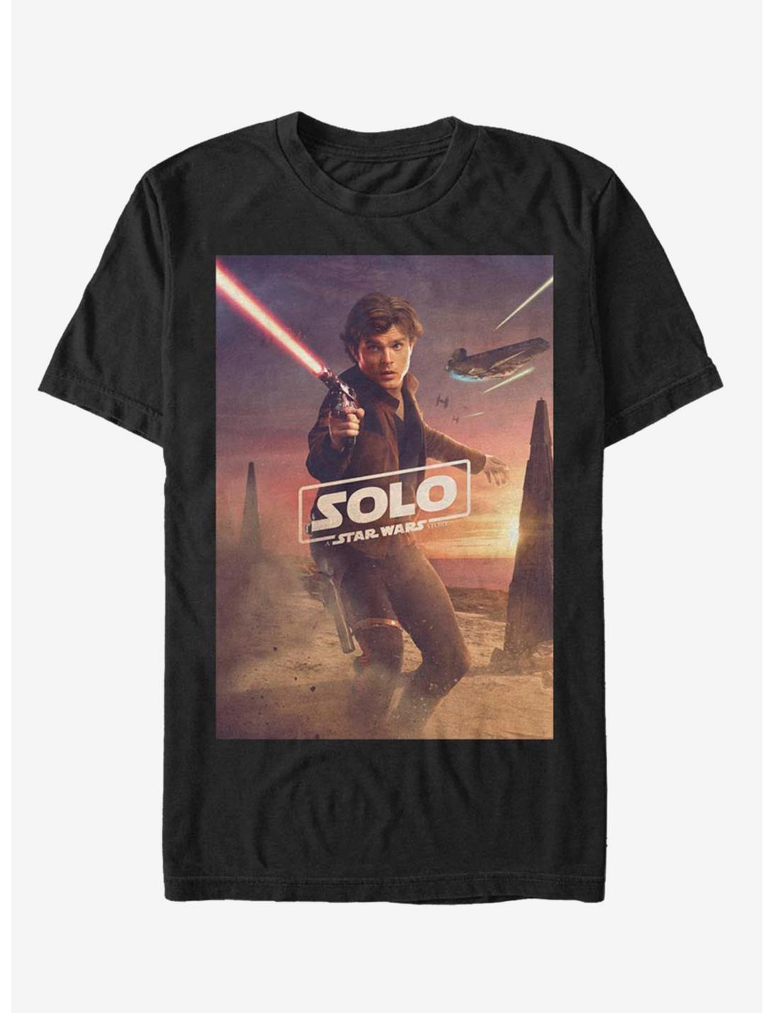 Solo: A Star Wars Story Han Poster T-Shirt, BLACK, hi-res
