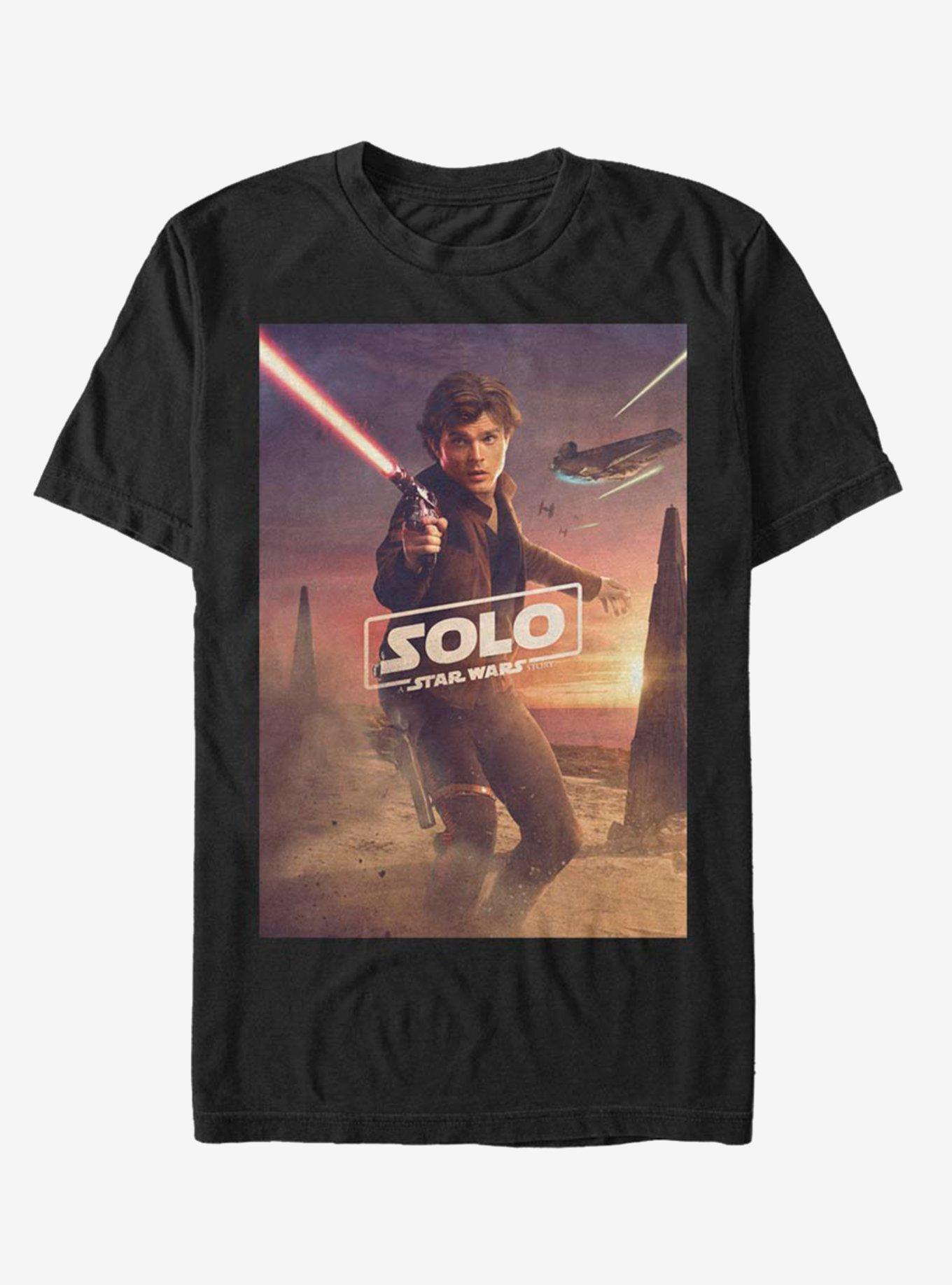 Solo: A Star Wars Story Han Poster T-Shirt, BLACK, hi-res