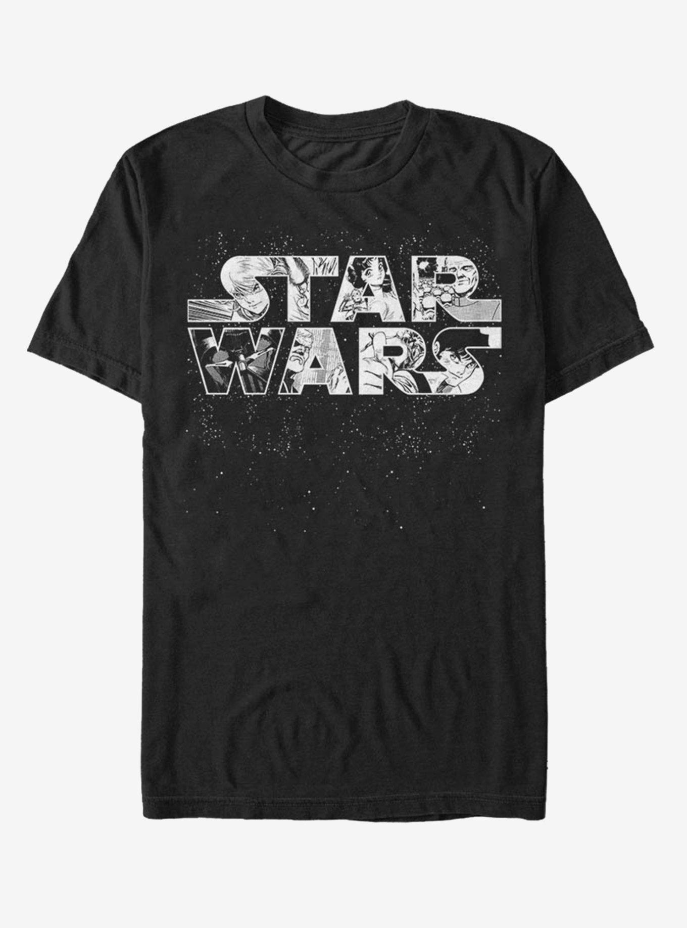 Star Wars Anime Logo T-Shirt - BLACK | BoxLunch