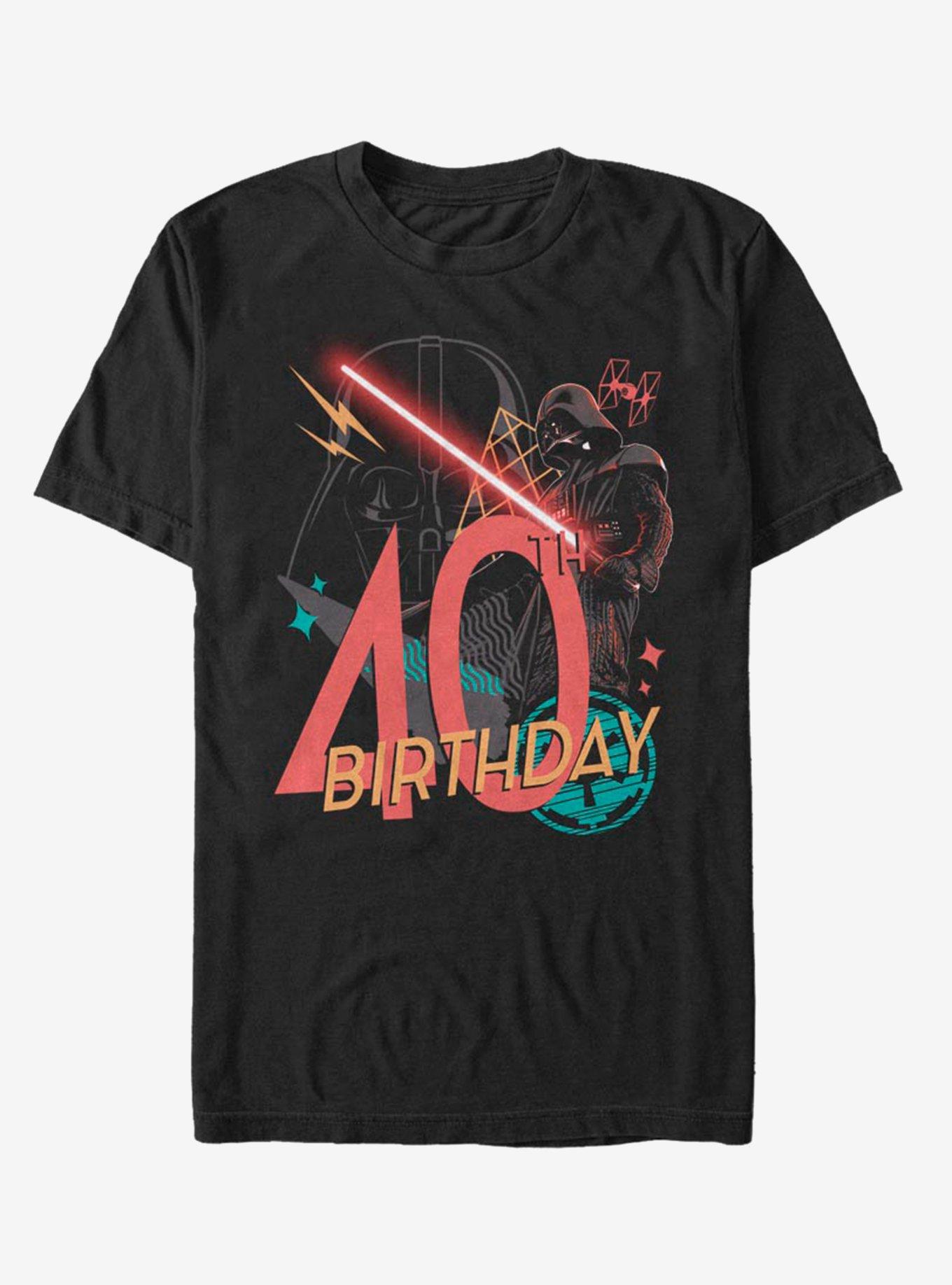 Star Wars Vader 40th Birthday T-Shirt, BLACK, hi-res