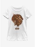 Star Wars: The Force Awakens Poe Head Fill Youth Girls T-Shirt, WHITE, hi-res