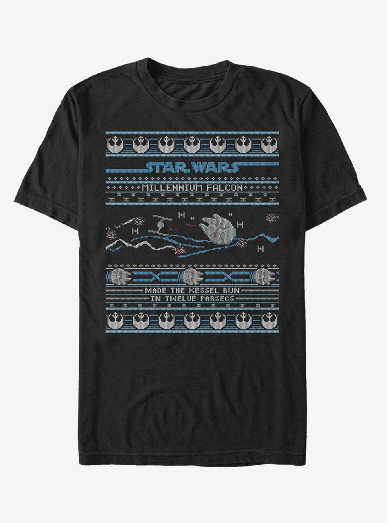 Star Wars Falcon Attack Ugly Sweater T-Shirt, , hi-res