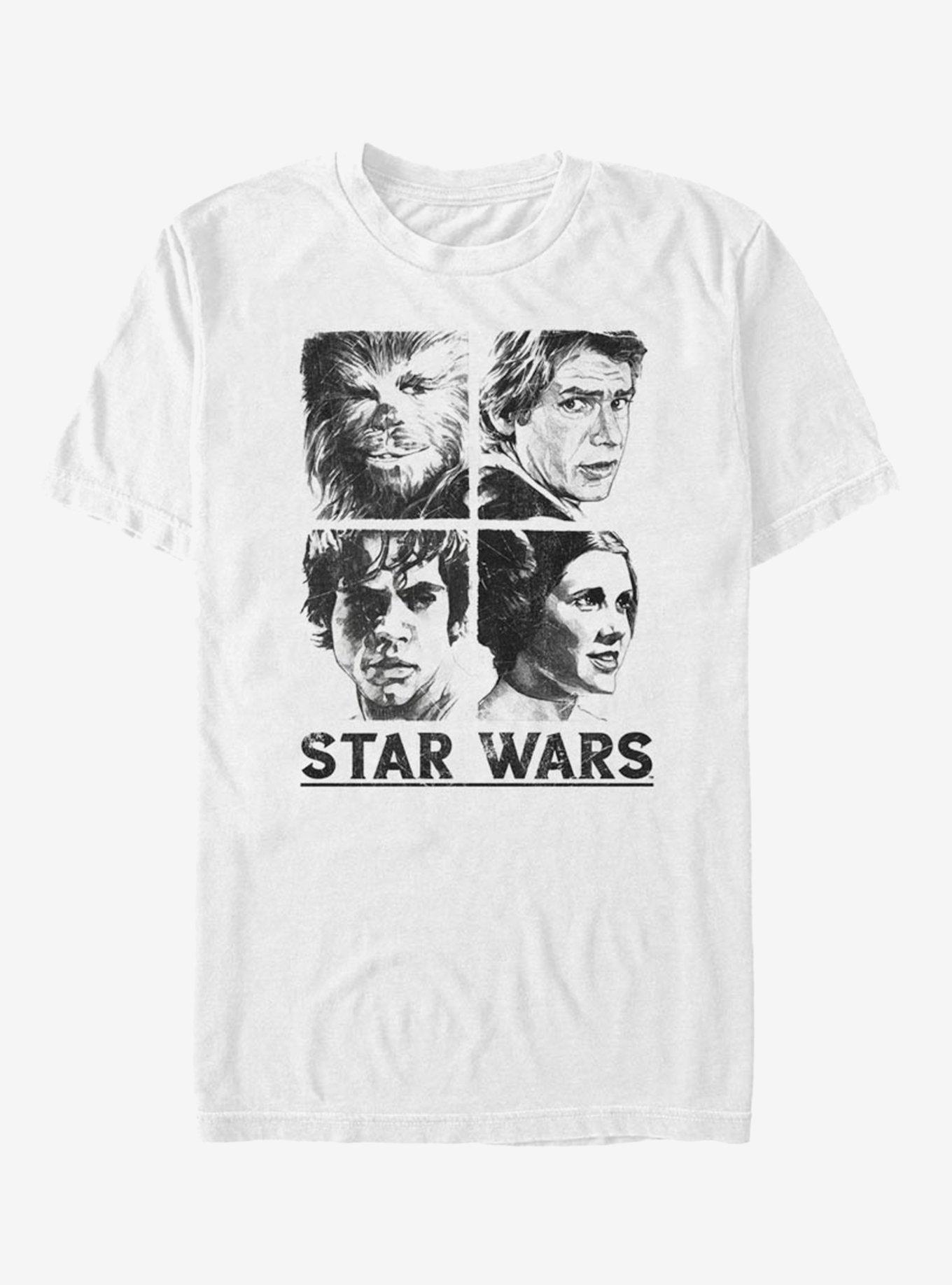 Star Wars Four Square T-Shirt, WHITE, hi-res