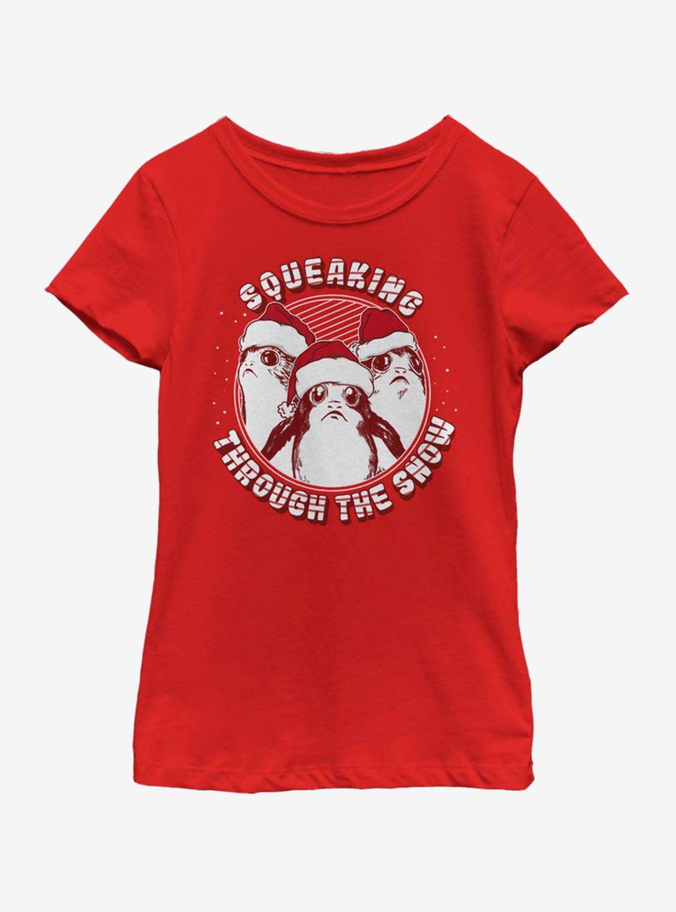 Star Wars: The Last Jedi Squeaking Through the Snow Youth Girls T-Shirt, , hi-res