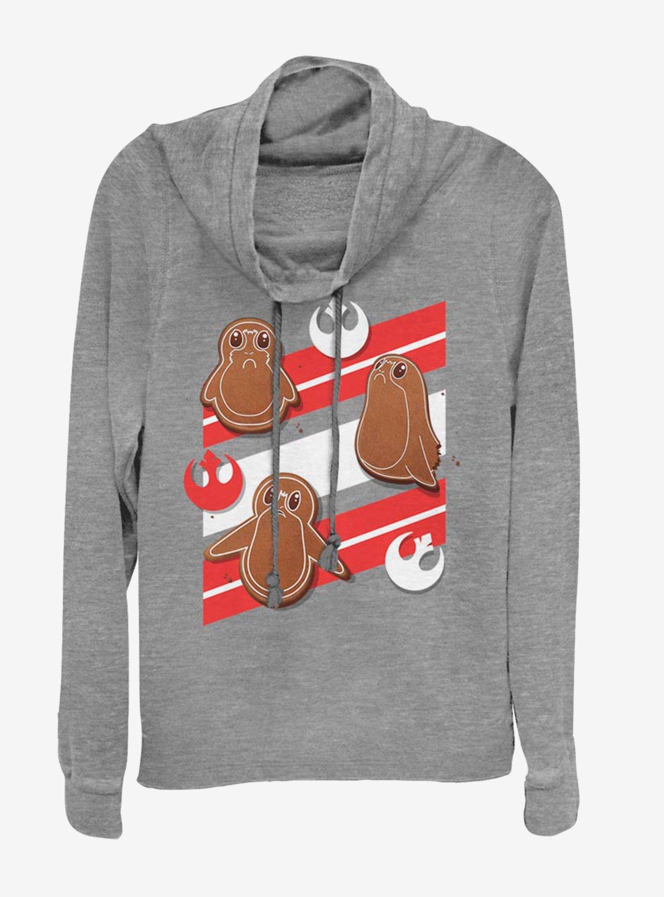 Star Wars: The Last Jedi Ginger Porgs Cowlneck Long-Sleeve Womens Top, , hi-res