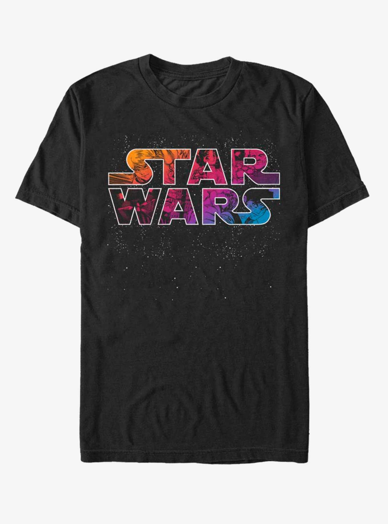 Star Wars Anime Glow Logo T-Shirt, , hi-res