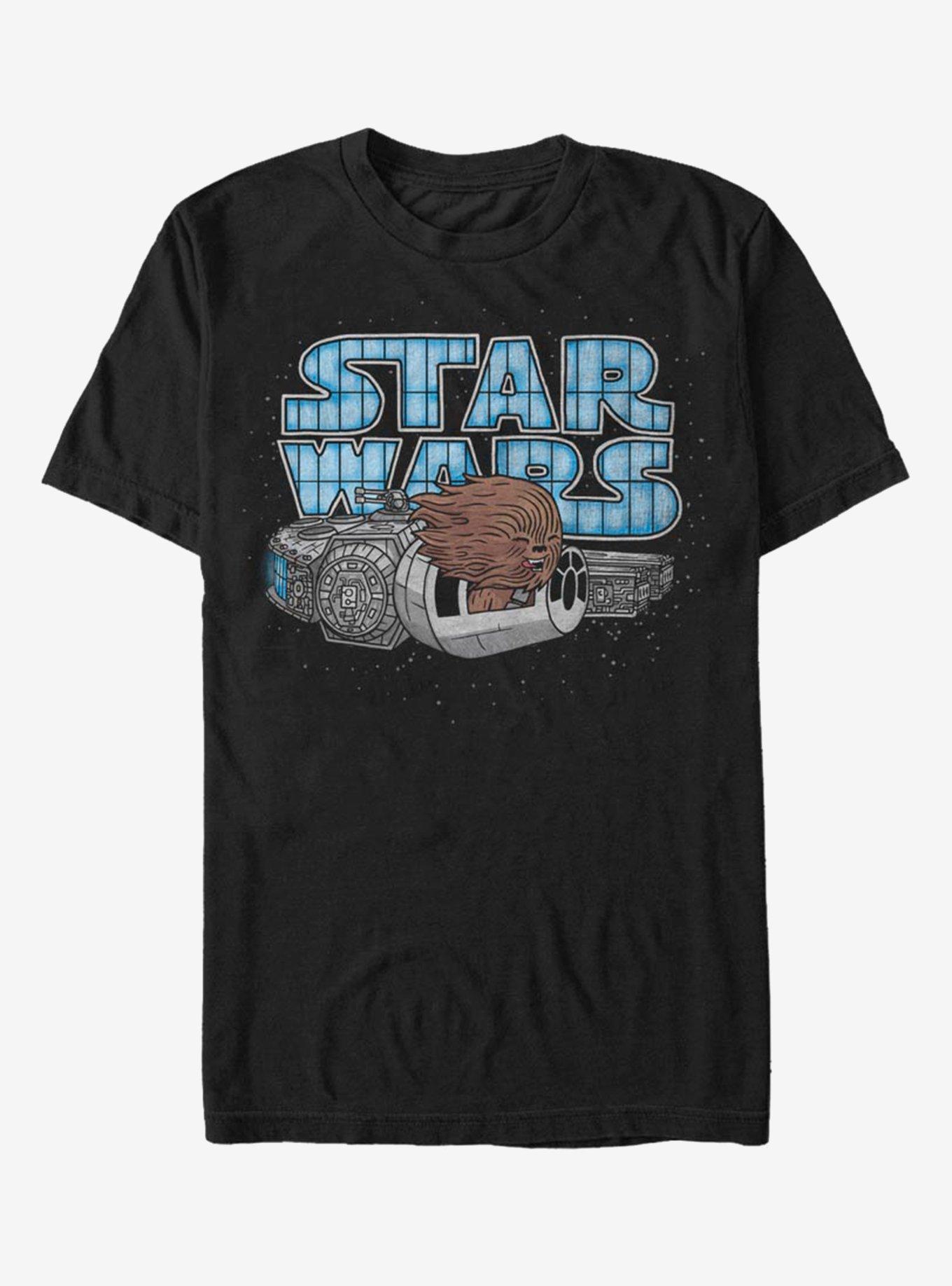 Star Wars Hair in the Wind T-Shirt, BLACK, hi-res