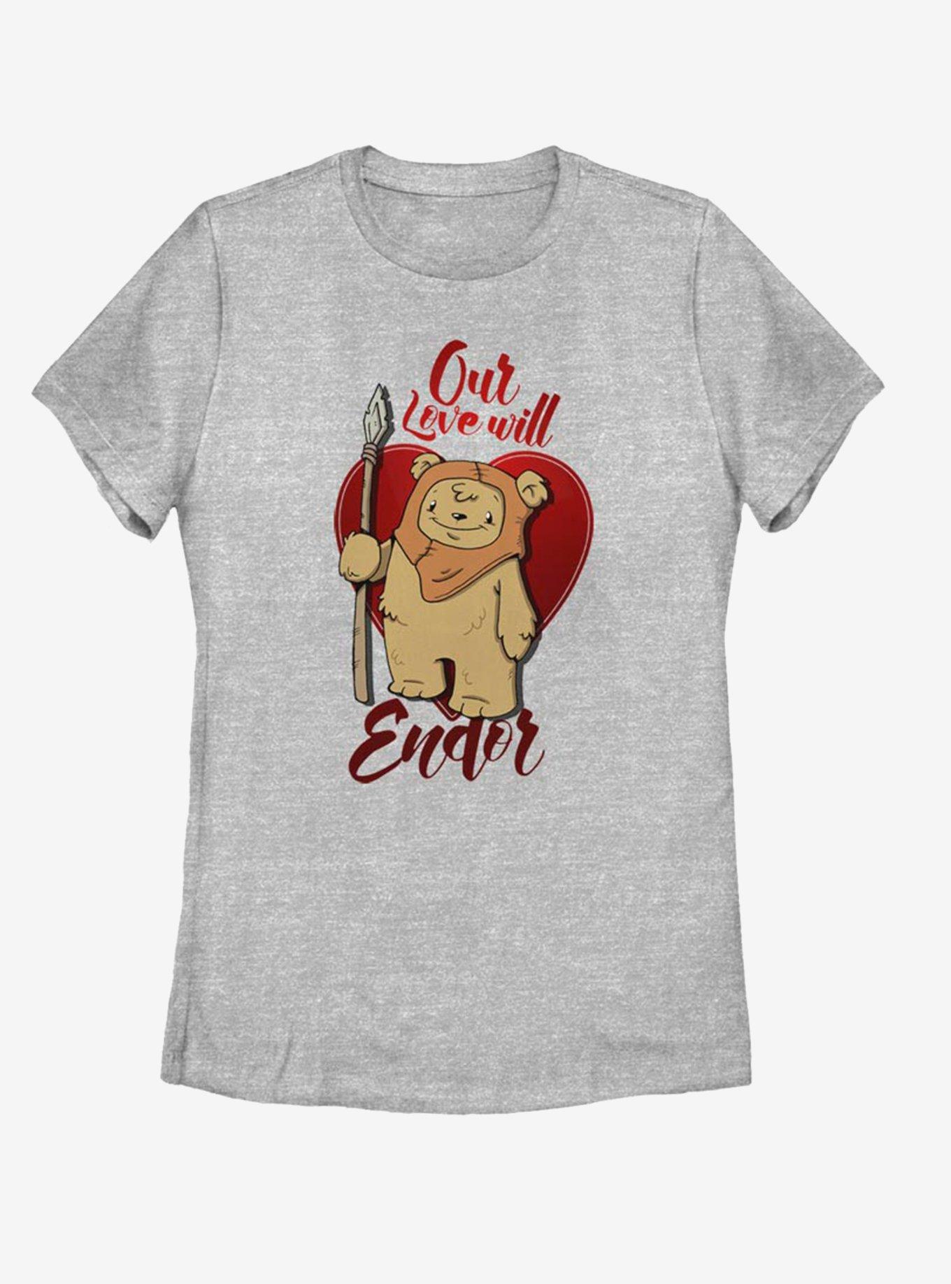 Star Wars Love Will Endor Womens T-Shirt, ATH HTR, hi-res