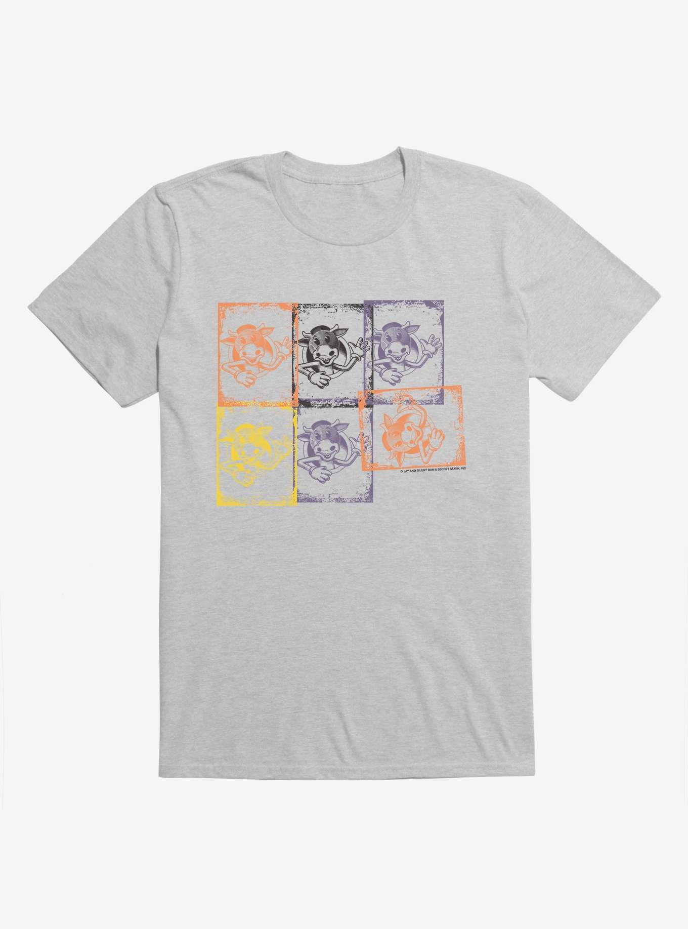 Jay And Silent Bob Reboot Mooby Logo Squares T-Shirt, HEATHER GREY, hi-res