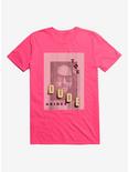 The Big Lebowski The Dude Abides Pink T-Shirt, HOT PINK, hi-res