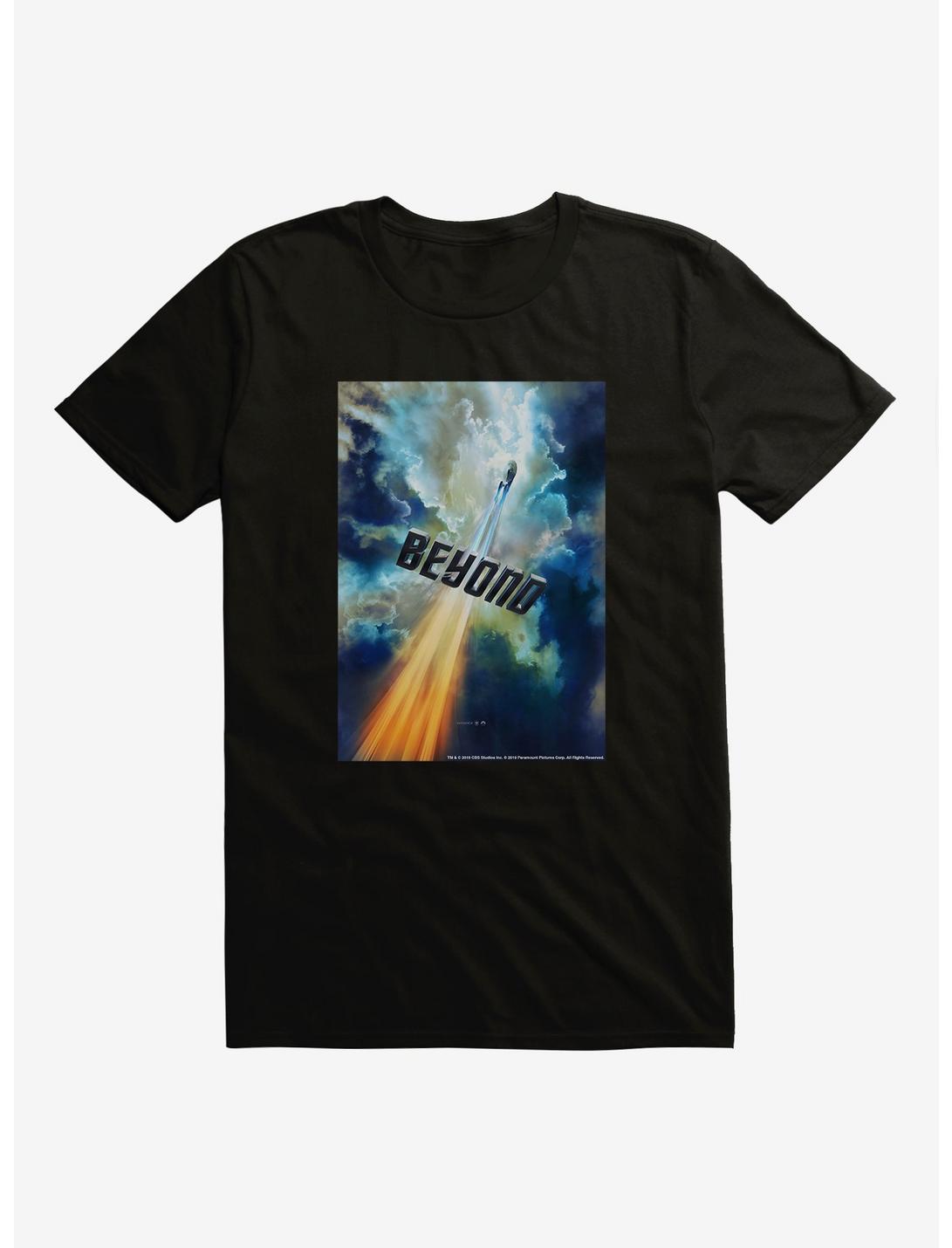 Star Trek Beyond Clouds Poster T-Shirt, BLACK, hi-res