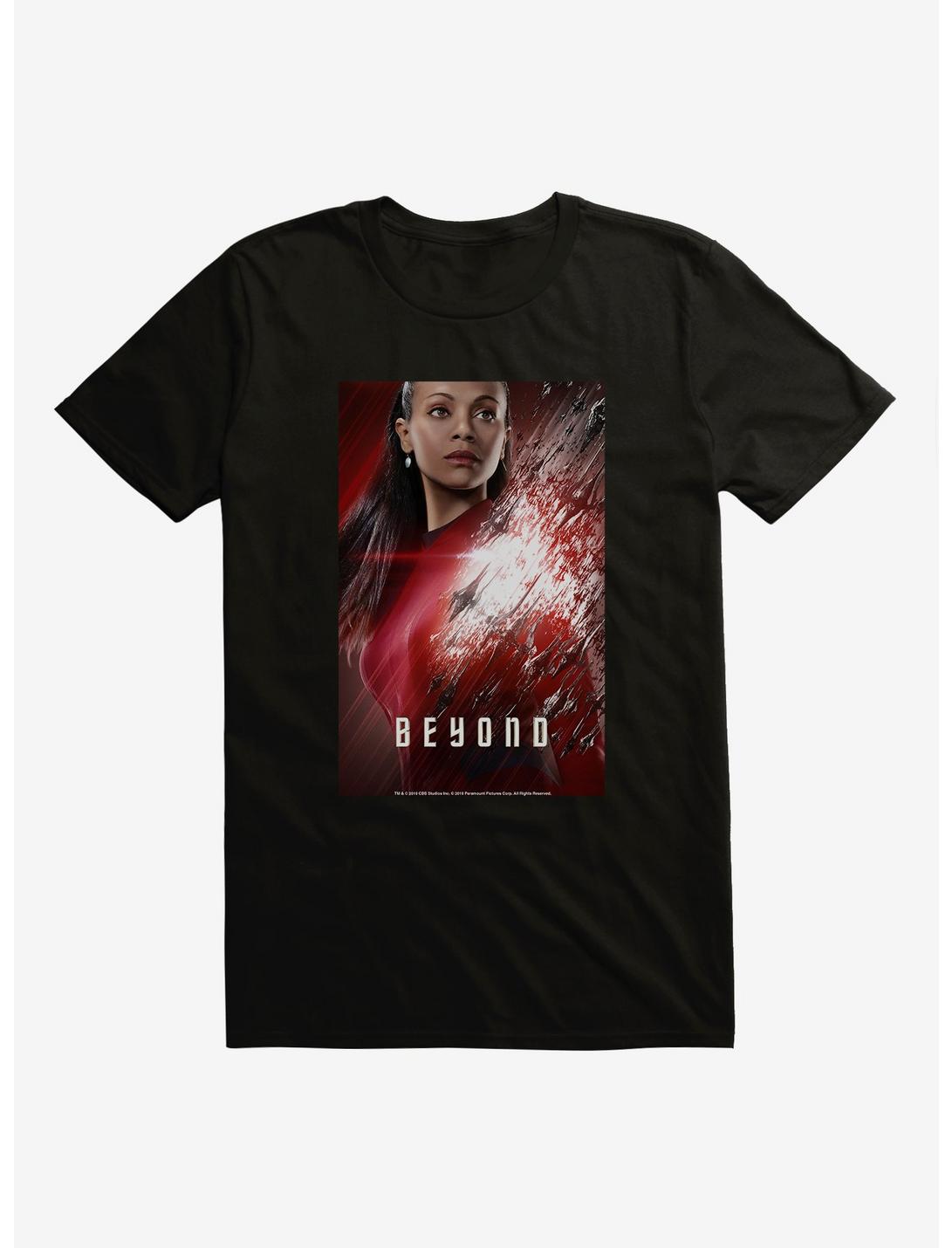 Star Trek Beyond Uhura Red Poster T-Shirt, BLACK, hi-res
